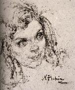 Nikolay Fechin Young Girl oil